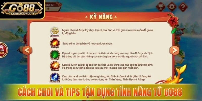 Cách chơi và tips tận dụng tính năng từ GO88