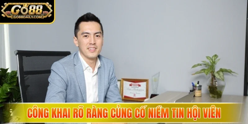 CEO Go88 - Người Dẫn Đường Cho Thành Công Cổng Game 4 go88 Công khai rõ ràng củng cố niềm tin hội viên