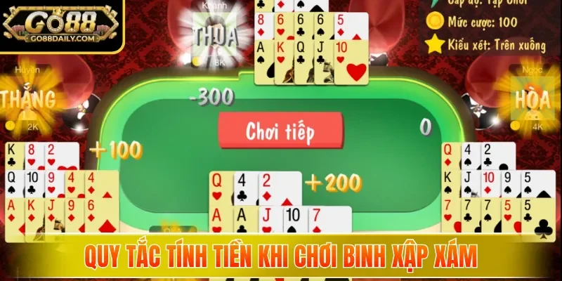 Quy tắc tính tiền khi chơi Binh Xập Xám